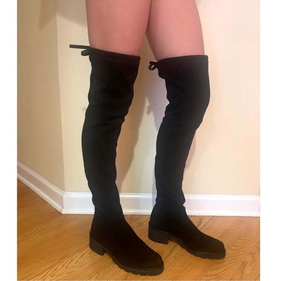 Stuart Weitzman Suede Over the Knee Boots - Picture 4 of 7